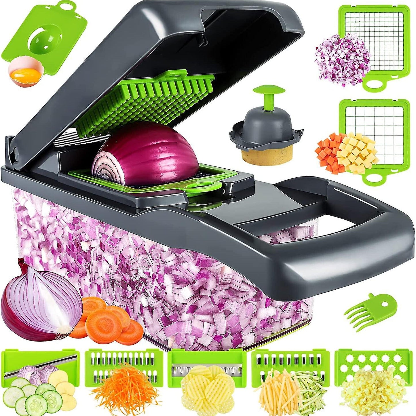 Picador Y Cortador De Verduras Y Frutas