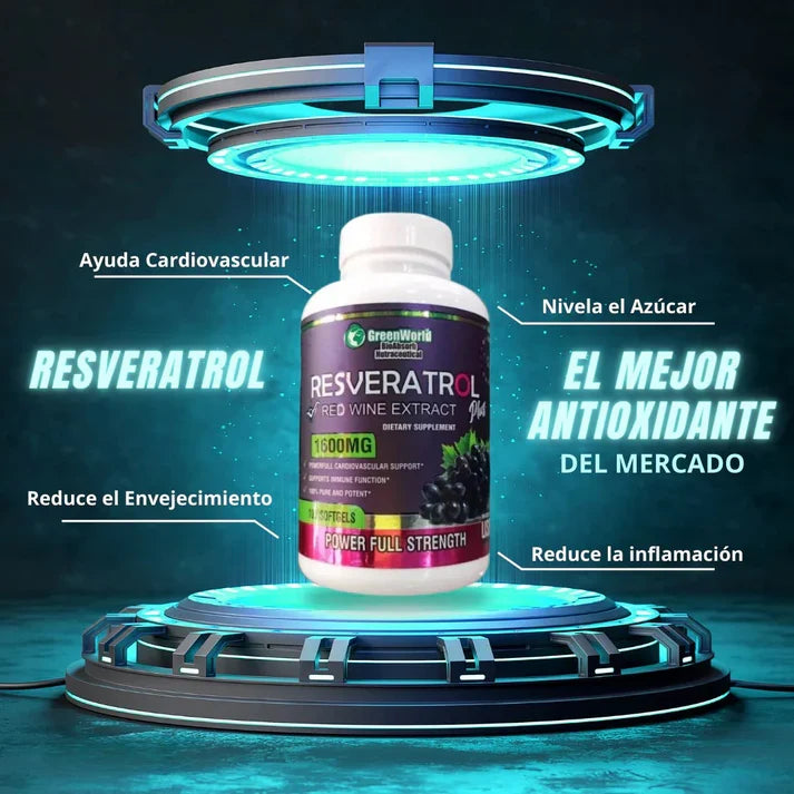 RESVERATROL 590MG 60 Cápsulas Blandas