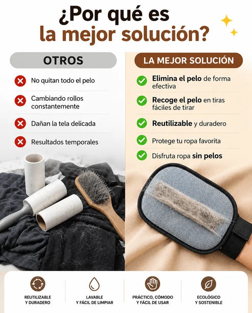 Guante Electrostático Quita Pelos