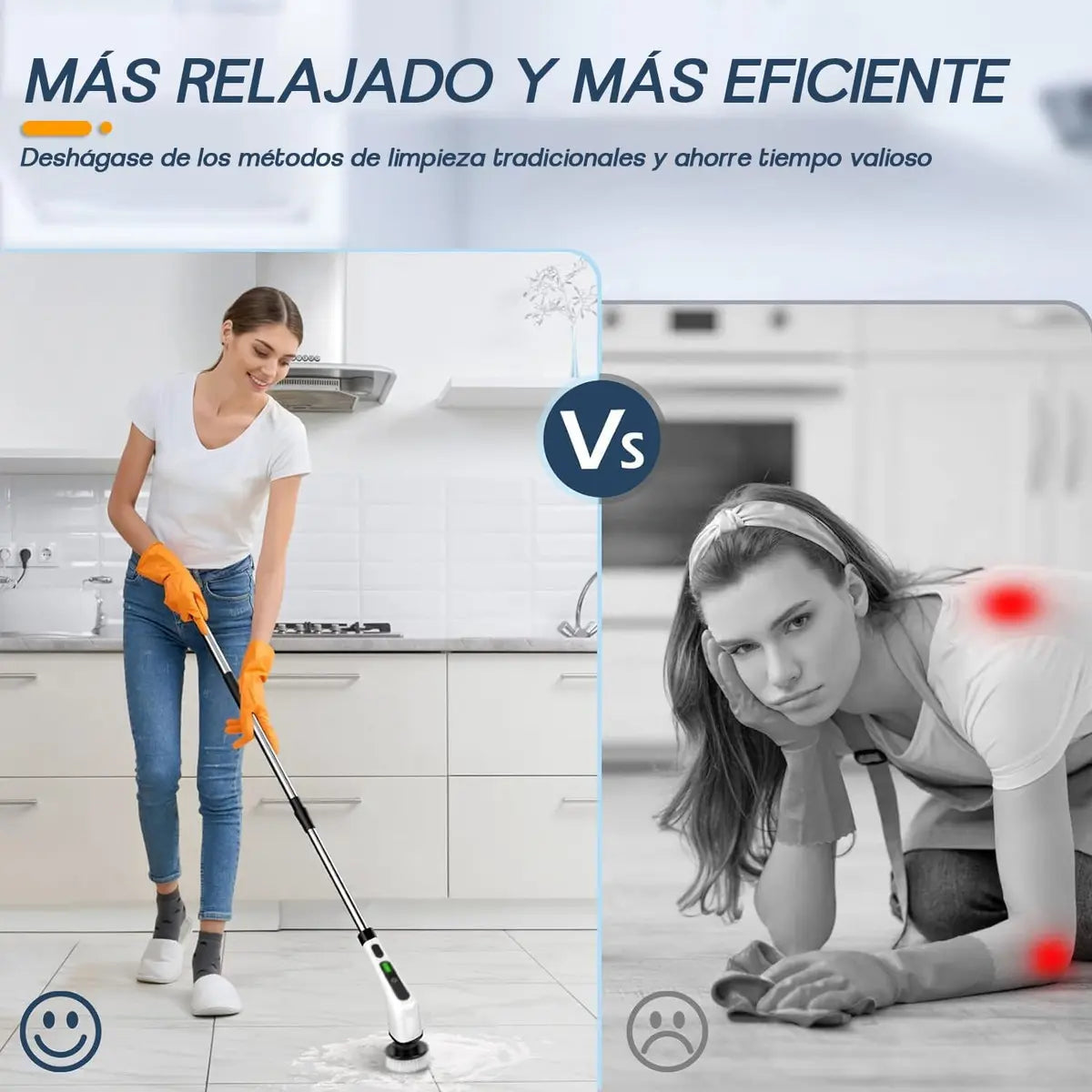 Limpiando el piso sin agacharse