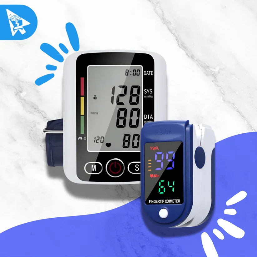 Pack Salud en Casa: Oxímetro + Toma Presión Digital 🏠💙